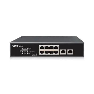 VSPOE - SW802 PoE 8 Port POE Switch w 2 Ports Uplink - Avenger Security