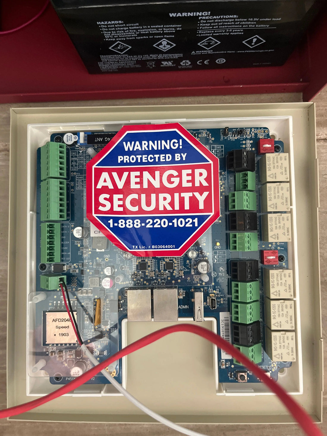 Commercial access control installation in Austin Texas with card reader system